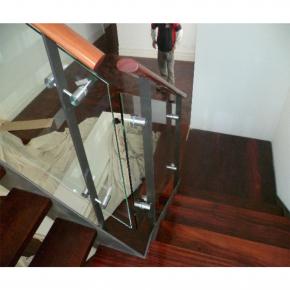 Hot Selling Glass Railing Single Plate Post Design Stainless Steel Garden Fence Outdoor Handrail