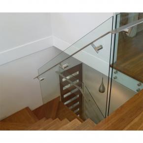  Balcony Laminated Glass Stainless Steel Standoff Railing Glass Balustrade 