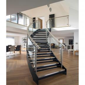 Curved stair design home used stairs for sale